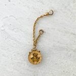 Victorian Gold Filled Pocket Watch Chain with Layered Fob