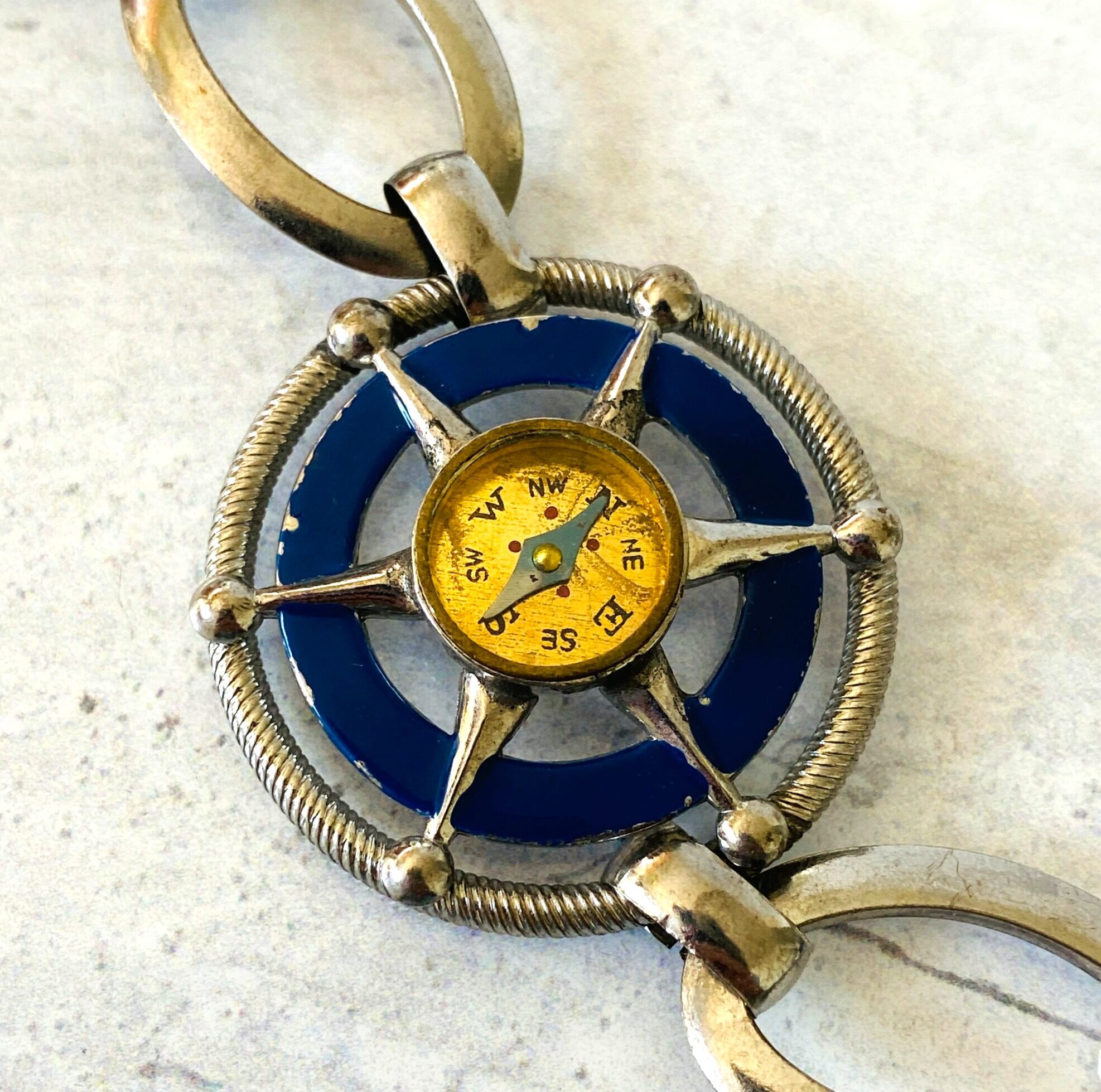 Vintage Working Compass Nautical Bracelet