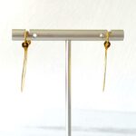Vintage Hand Engraved Gold Hoop Earrings