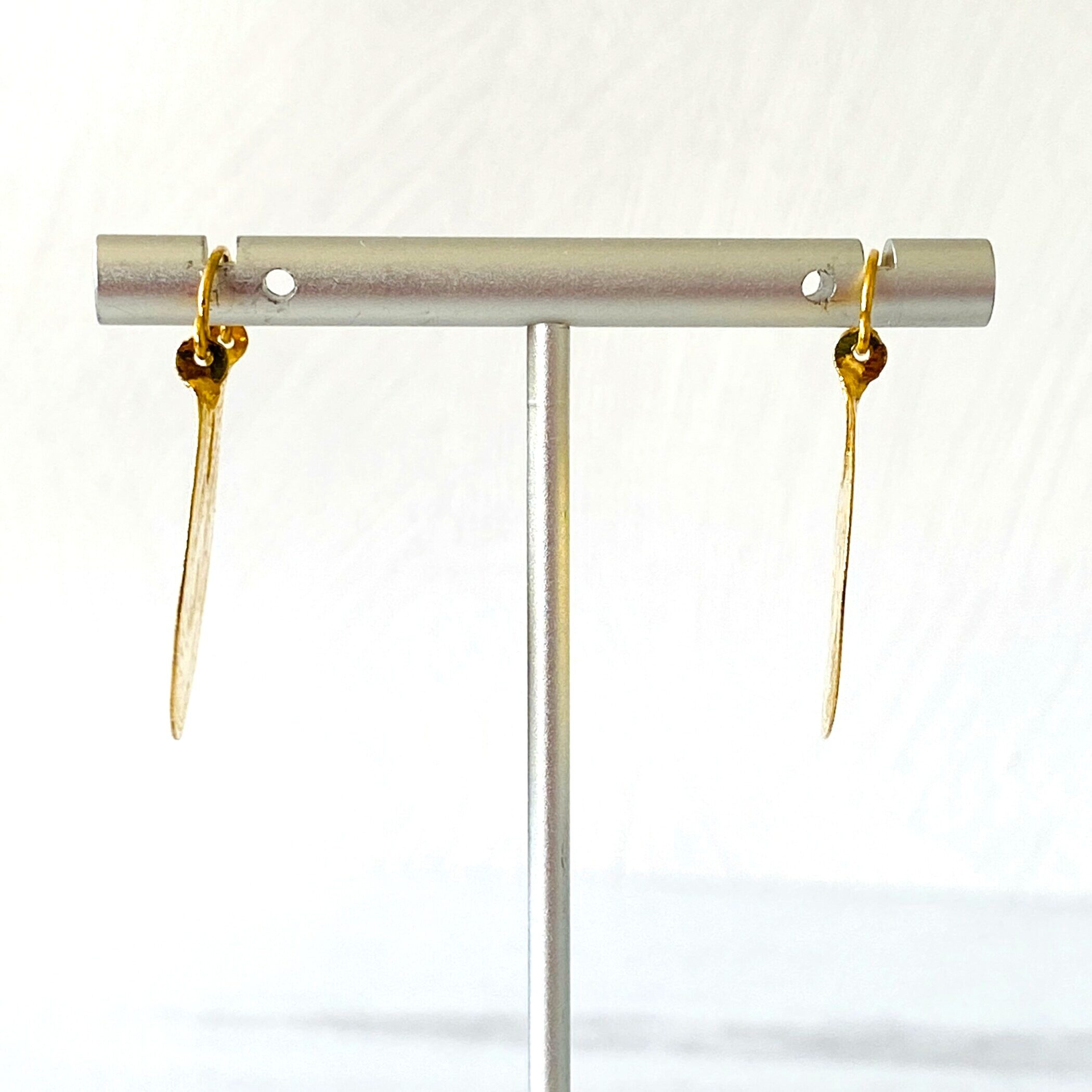 Vintage Hand Engraved Gold Hoop Earrings