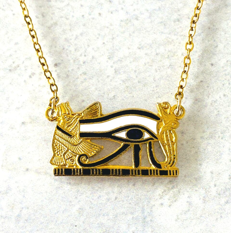 MMA Egyptian Revival Eye of Horus Necklace