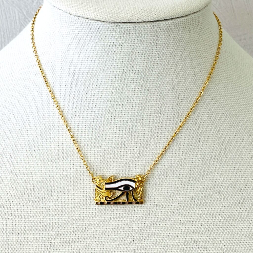 MMA Egyptian Revival Eye of Horus Necklace