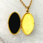 French Gold Filled Locket Necklace