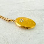 French Gold Filled Locket Necklace