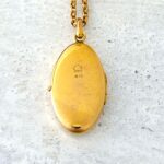 French Gold Filled Locket Necklace
