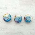 Antique Hand Painted Porcelain Buttons