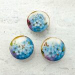 Antique Hand Painted Porcelain Buttons