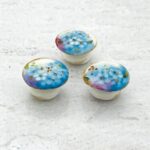 Antique Hand Painted Porcelain Buttons