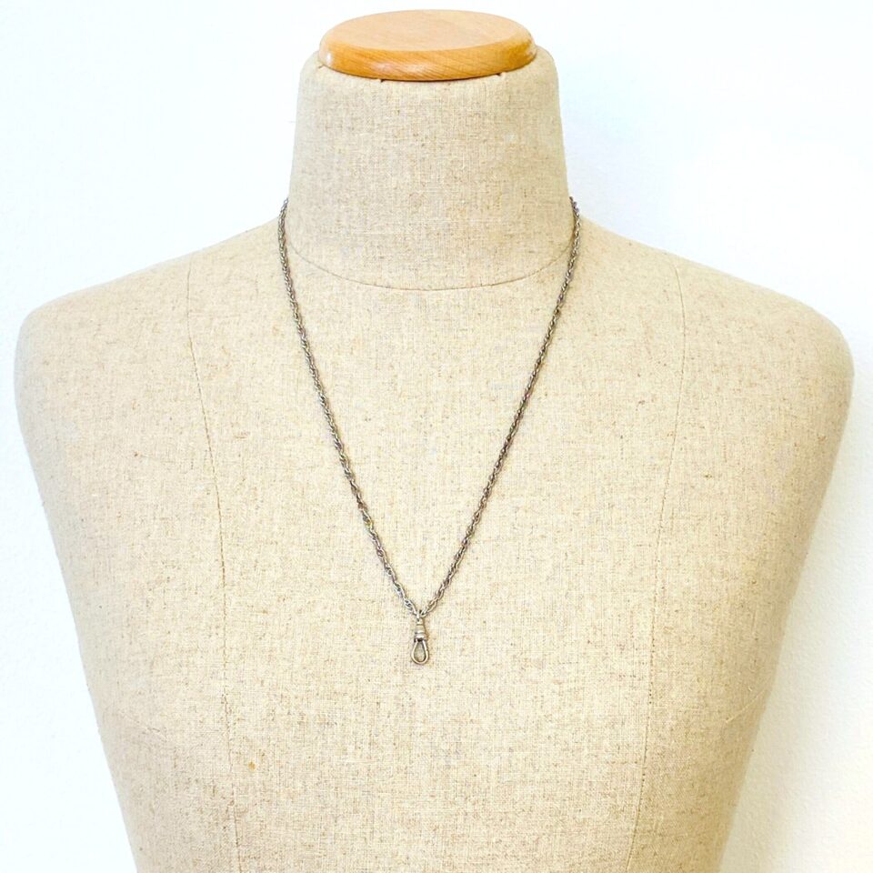 Sterling Silver Rope Chain with Swivel Clip