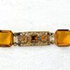 Czech Glass Filigree Link Bracelet