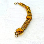 Czech Glass Filigree Link Bracelet