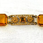 Czech Glass Filigree Link Bracelet