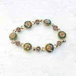 Micro Mosaic Bracelet Round Links