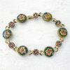 Micro Mosaic Bracelet Round Links