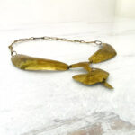 Vintage Modernist Brass Collar Necklace