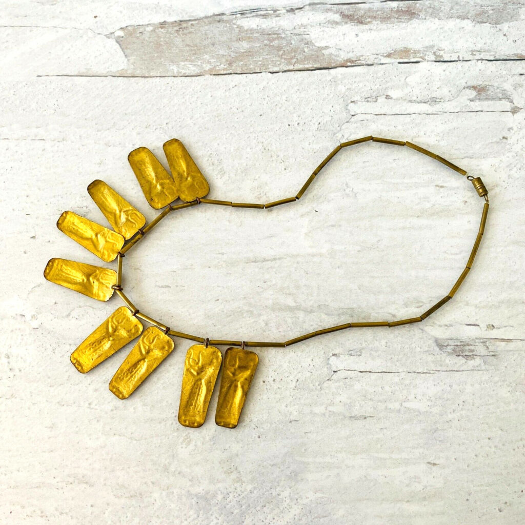 Ancient Goddess Bib Necklace