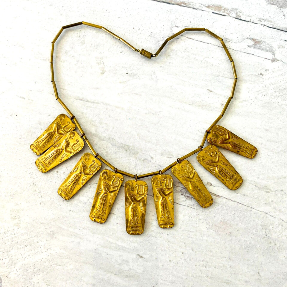 Ancient Goddess Bib Necklace