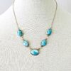 Larimar Cabochons Necklace 925