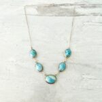 Larimar Cabochons Necklace 925