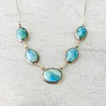 Larimar Cabochons Necklace 925
