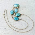 Larimar Cabochons Necklace 925