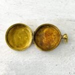 Victorian Hand Engraved Birds Pinchbeck Gold Pocket Watch Locket