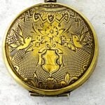 Victorian Hand Engraved Birds Pinchbeck Gold Pocket Watch Locket