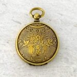 Victorian Hand Engraved Birds Pinchbeck Gold Pocket Watch Locket