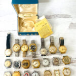 Vintage Men's Timex Watch Lot 21 pcs 6 Auto 15 Manuals + Gift Box Repair Restore