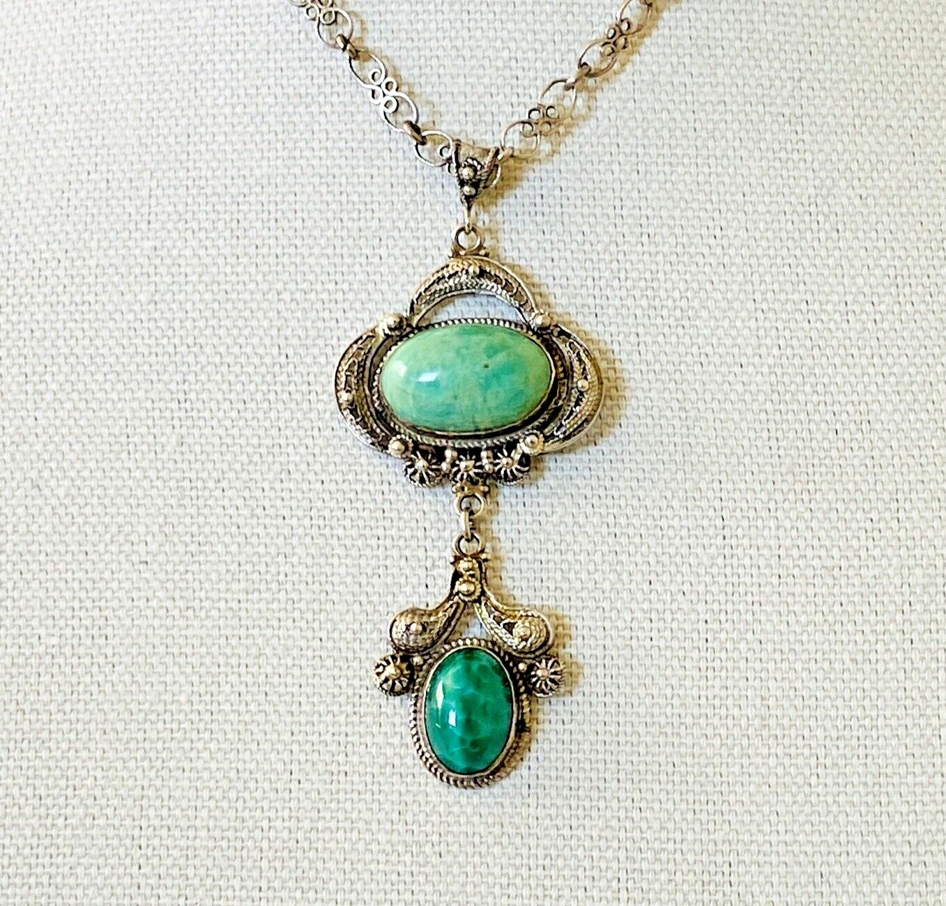Peruzzi Filigree Pendant Necklace