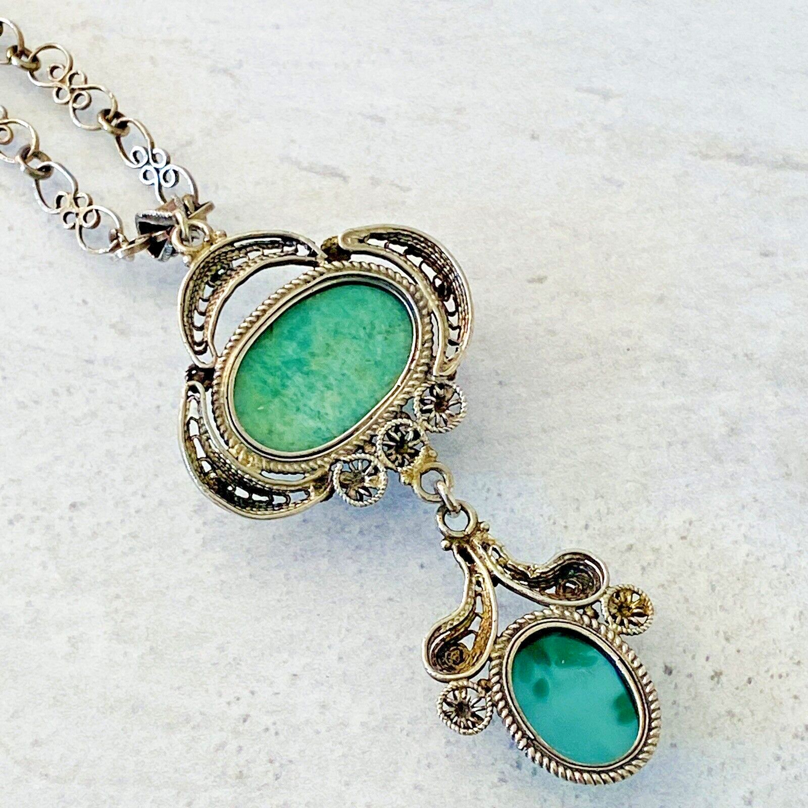 Peruzzi Filigree Pendant Necklace