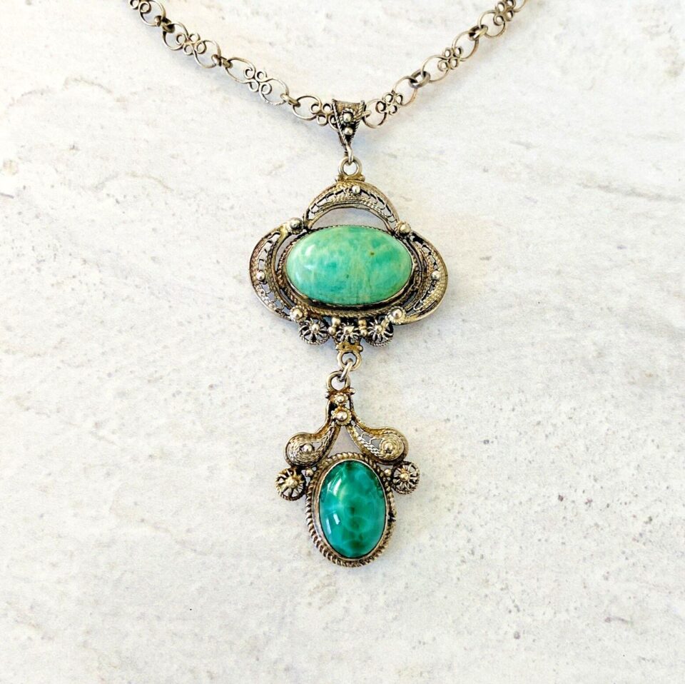 Peruzzi Filigree Pendant Necklace