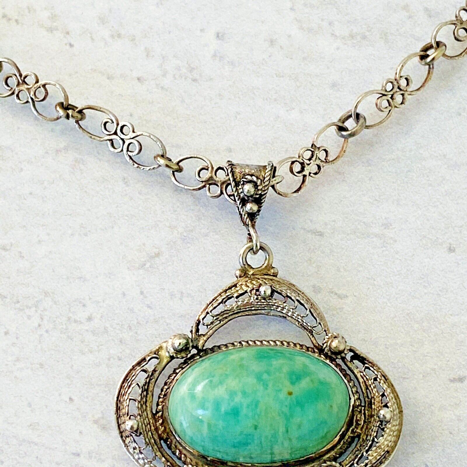 Peruzzi Filigree Pendant Necklace