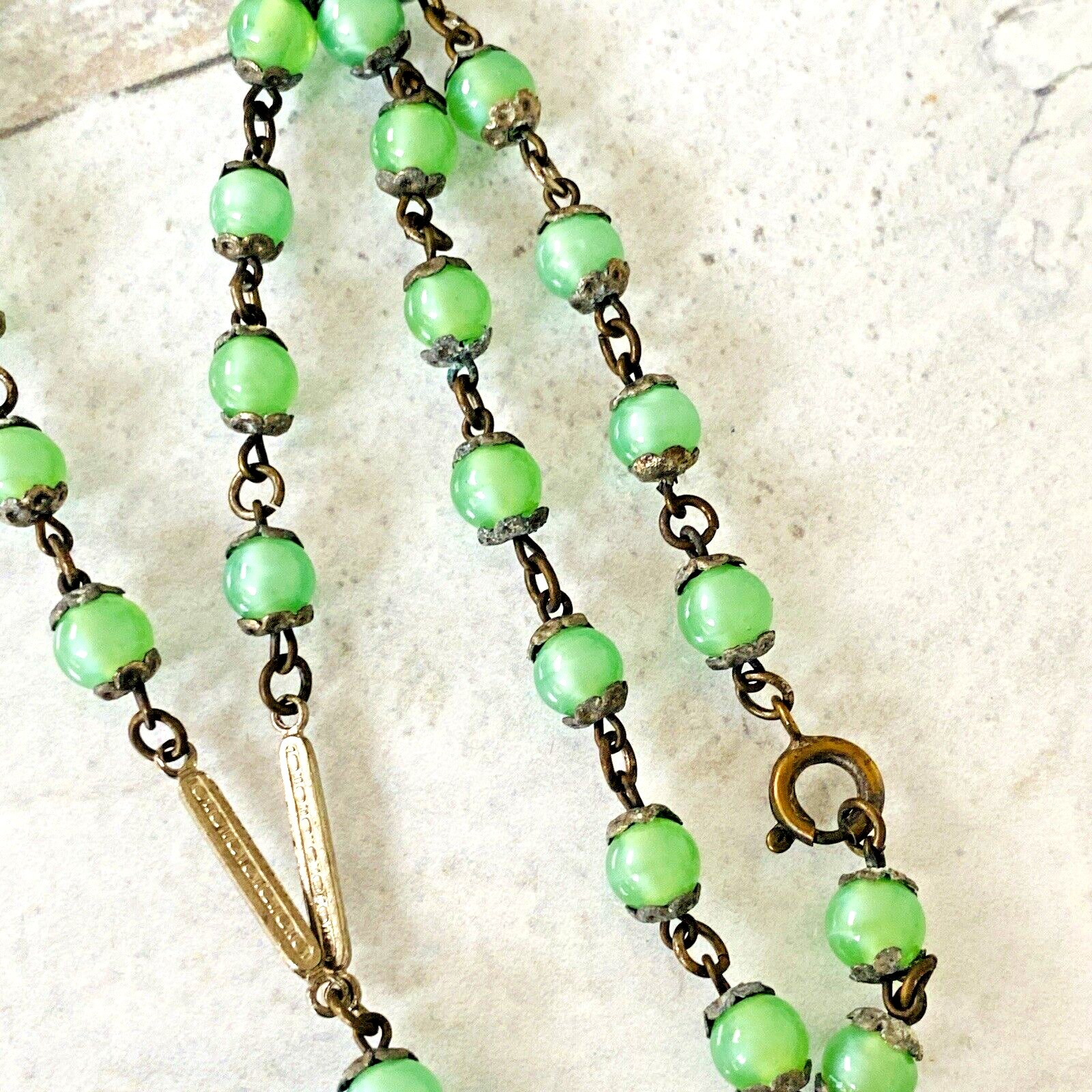 Czech Art Glass Pendant Necklace