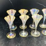 Lobmeyer Moser Trumpet Footed Quatrefoil Liqueur Glass