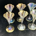 Lobmeyer Moser Trumpet Footed Quatrefoil Liqueur Glass