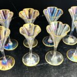 Lobmeyer Moser Trumpet Footed Quatrefoil Liqueur Glass