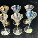 Lobmeyer Moser Trumpet Footed Quatrefoil Liqueur Glass