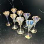 Lobmeyer Moser Trumpet Footed Quatrefoil Liqueur Glass