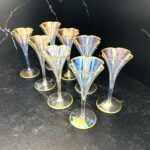 Lobmeyer Moser Trumpet Footed Quatrefoil Liqueur Glass