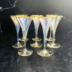 Lobmeyer Moser Trumpet Footed Quatrefoil Liqueur Glass