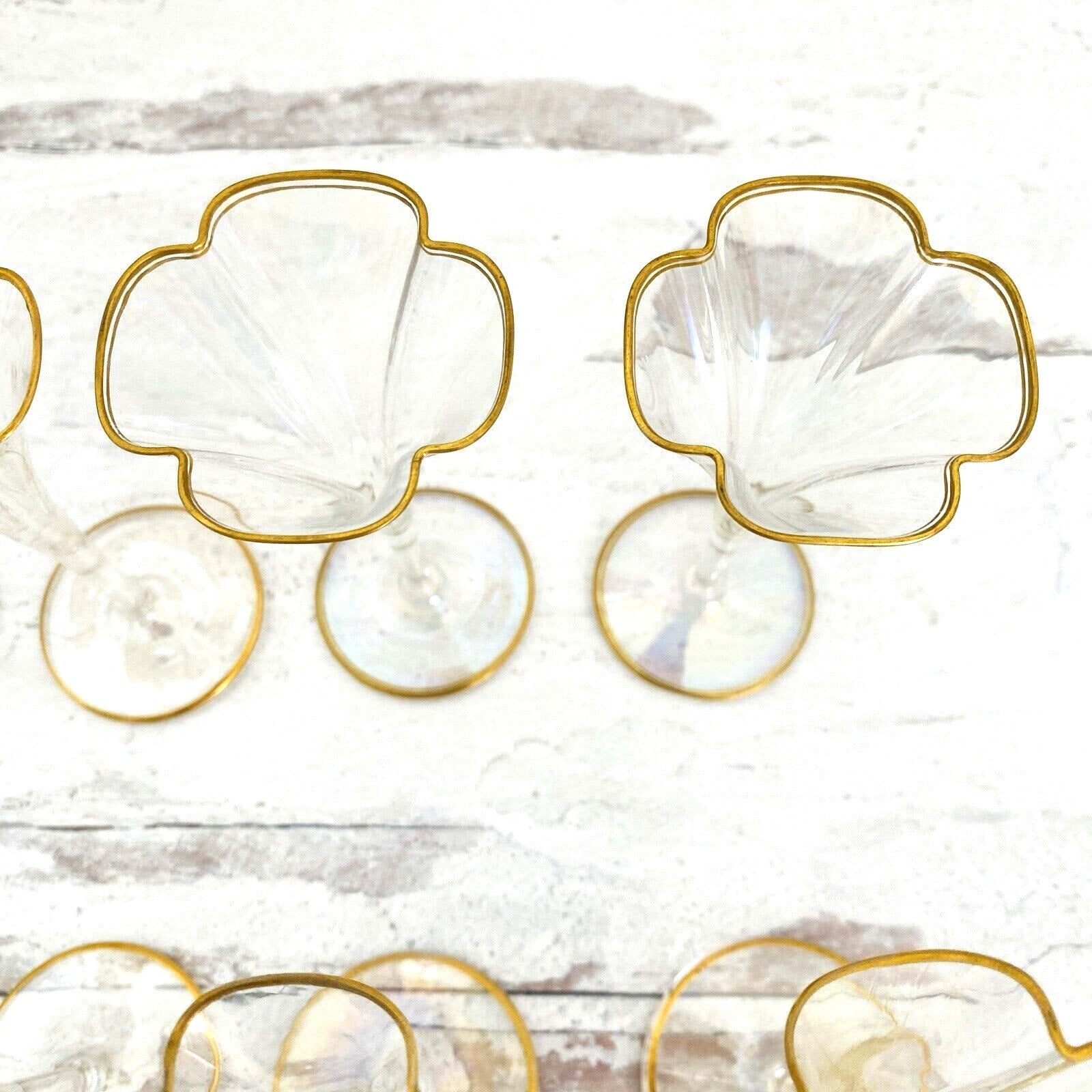 Lobmeyer Moser Trumpet Footed Quatrefoil Liqueur Glass
