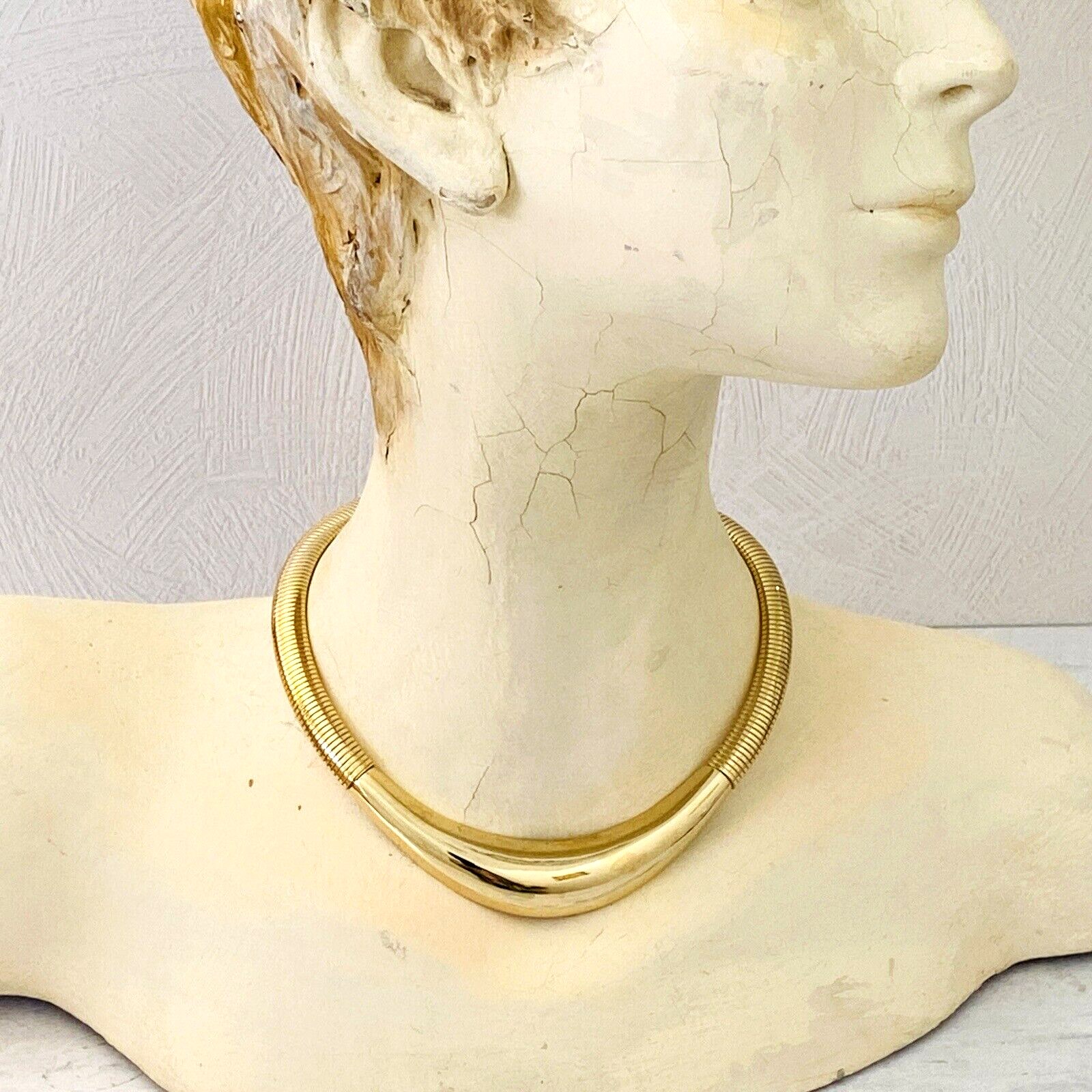 Modernist Gas Pipe Chain Necklace