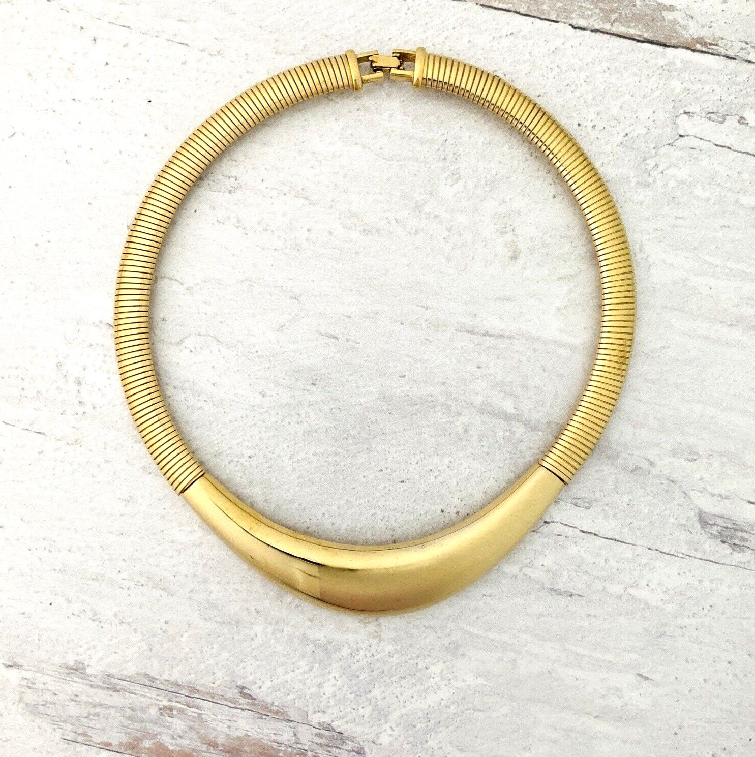 Modernist Gas Pipe Chain Necklace