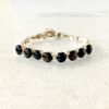 Sterling Silver Black Onyx Line Bracelet