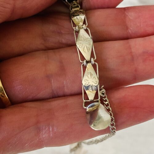 Sterling Silver Black Onyx Line Bracelet
