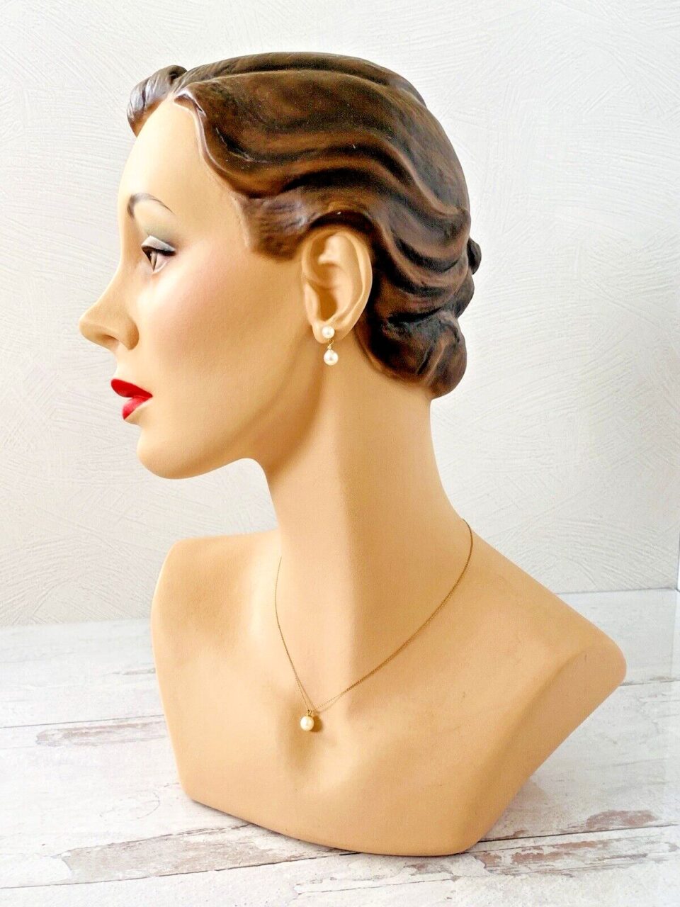 Vintage Deco Eyes Decoeyes Mannequin OOAK Teri-2 Mid Century Style Signed Dated