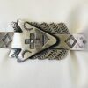 Fred Harvey Era Sterling Silver Arrow Cuff Navajo Navajo Bracelet Hand Stamped Cross