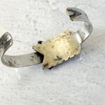 Fred Harvey Era Sterling Silver Arrow Cuff Navajo Navajo Bracelet Hand Stamped Cross