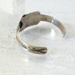 Fred Harvey Era Sterling Silver Arrow Cuff Navajo Navajo Bracelet Hand Stamped Cross